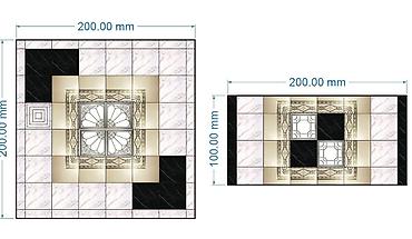 termo panel: Mərmər və dekorativ üzlük məhsulları - 120x120 döşəmə mərkəzi — 2