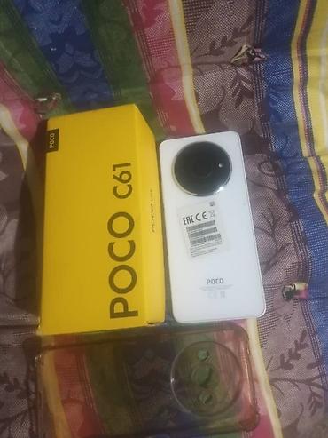 поко 3 х: Poco C61, Б/у, 64 ГБ, цвет - Белый, 2 SIM — 1