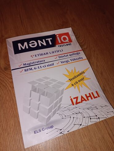 Kitablar, jurnallar, CD, DVD: MƏNTİQ. Kitabda məntiq testləri və hər bölməsinin əvvəl hissəsində