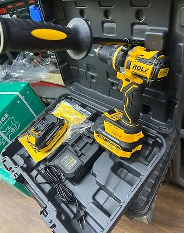brushless: Аккумуляторная ударная дрель-шуруповерт ROLF MT1840 в кейсе — 2