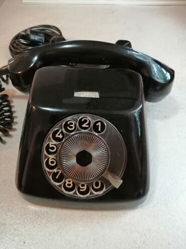 Fiksni telefoni: Stari telefonski aparat - bakelitni-, ISPRAVAN