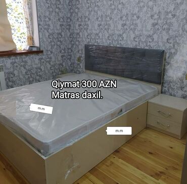 Yeni, İkinəfərlik çarpayı, Bazasız, Matras ilə, Siyirməsiz, Azərbaycan