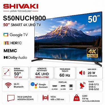 Телевизоры: №: 15700 Məhsulun adı: Televizor Shivaki S50NUCH900, LCD (LED), 50 — 3
