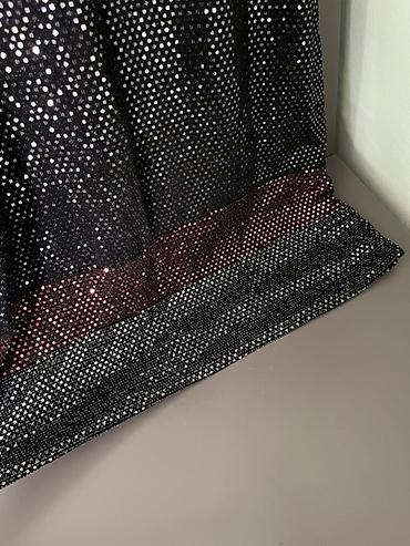 vikend torba: Crna večernja haljina bez rukava sa šljokicama - Materijal: tkanina — 3