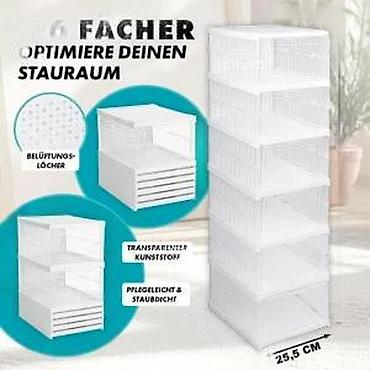 Kutije za odlaganje: Preklopivi organizator za obuću – modularne kutije - Kompaktne — 19