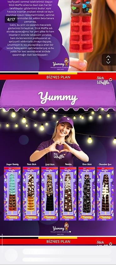 Hazır biznes: XANIMLARA ÖZƏL BİZNES TƏKLİFİ 🧇 STİCK WAFFLE© Əzi̇z xanımlar — 1