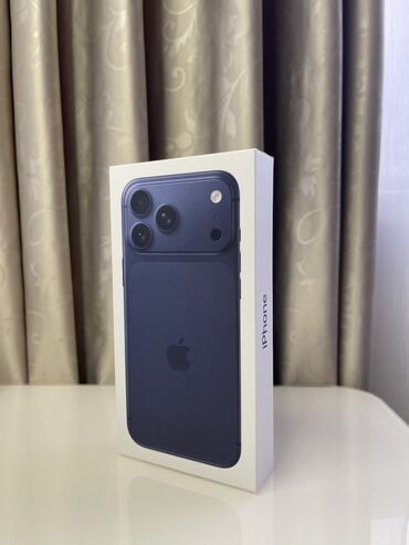 iphone 7 в рассрочку: IPhone 17 Pro Max, Жаңы, 256 ГБ, Көк, Кабель, Куту, 100 %