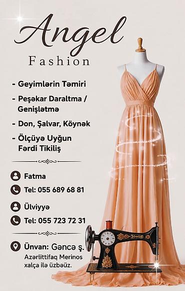 evdə tikiş işi: Angel Fashion – dərzi xidməti - Geyimlərin təmiri - Peşəkar daraltma — 2