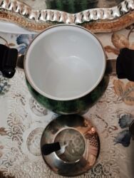 Digər süfrə qabları: Düdüylü emalı zavodunun köhnə qazan Rusiya istehsalı 2/yarım tutumuna — 3