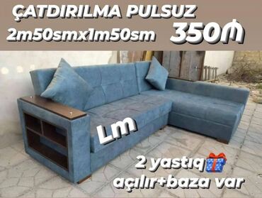 Ev üçün digər mebel: Künc divan, Yeni, Açılan, Bazalı