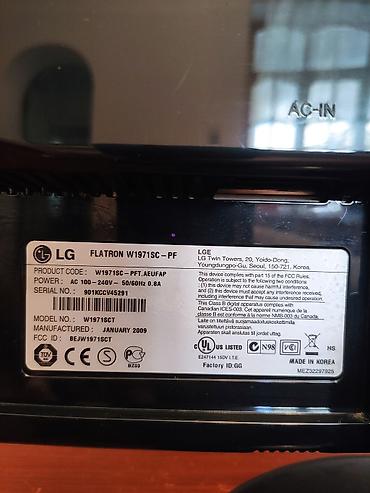 benq et 0030 b: Brend LG W1971SC Diaqonal-19 Ölçü-1366x768 Videoçıxış-VGA — 3