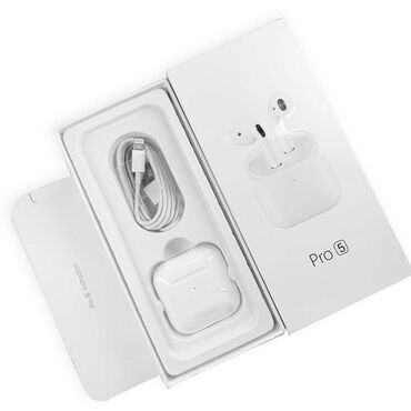 xiaomi buds 4 pro qiymeti: Qulaqcik apple pro 5 ağ və qara yüksək keyfiyyətli səs: daxili hd və