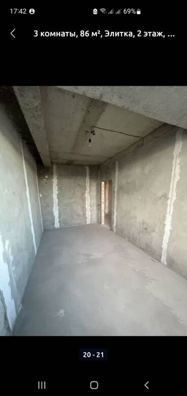 Продажа квартир: 3 комнаты, 86 м², Элитка, 2 этаж, ПСО (под самоотделку) — 5