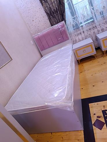 Для девочки и мальчика, Новый, Односпальная кровать, 2 тумбы — 2