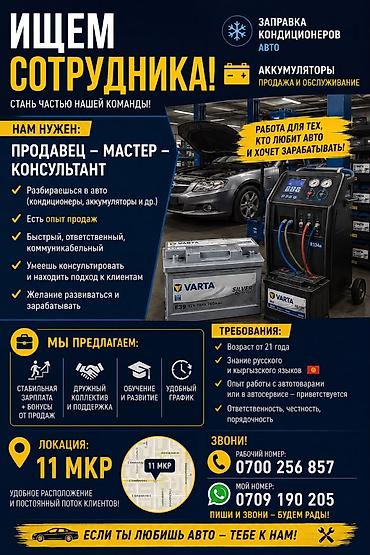 Продажи, работа с клиентами: Требуется Продавец-консультант в Магазин автозапчастей, График: Гибкий график, Обучение, Полный рабочий день — 1