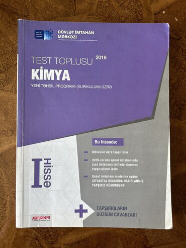 kimya qayda pdf: Kimya test toplusu I hissə-2019