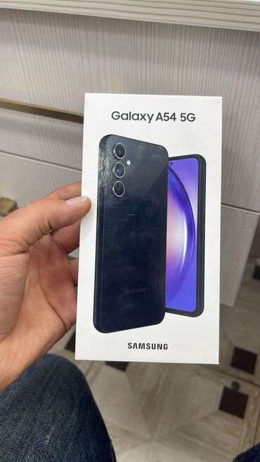 samsung tab a: Samsung Galaxy A54 5G, 256 GB, rəng - Qara, Düyməli, Barmaq izi
