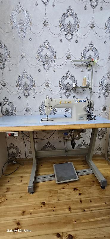 Tikiş maşınları: Yamata sənaye tikiş maşını – masa və pedalla komplekt.Ünvan Badamdar — 1