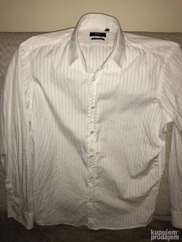 Košulje: Košulja Na duge rukave, S (EU 48), M (EU 50), L (EU 52), Boss, bоја - Siva, Pamuk — 3