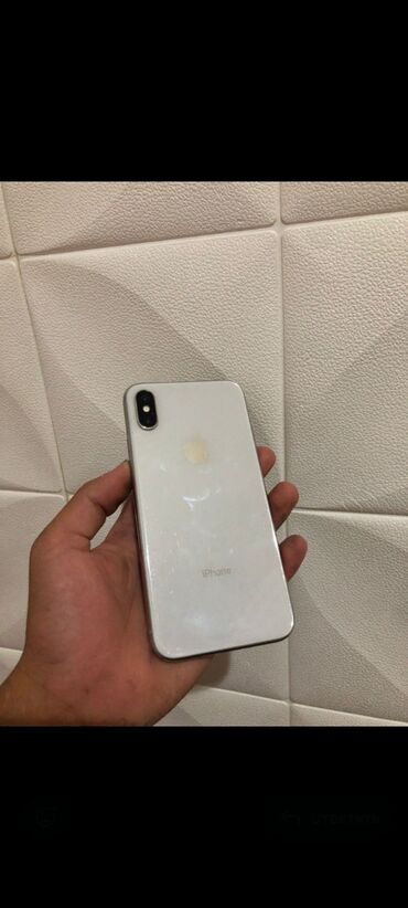 ipod touch 6: IPhone X, Колдонулган, 256 ГБ, Ак, Каптама, 100 %