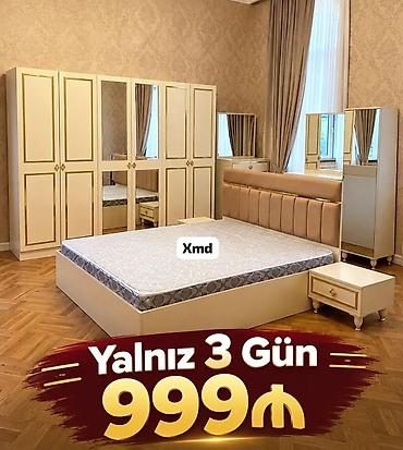samdamlar: Yataq otağı mebel dəsti – 999₼ Zövqlü və müasir dizayna sahib yataq — 2