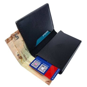 kişilər üçün vizitka qabı: *YENİ* Kredit kart qabı WCo-PG6311 süni dəri/qara İstənilən sayda