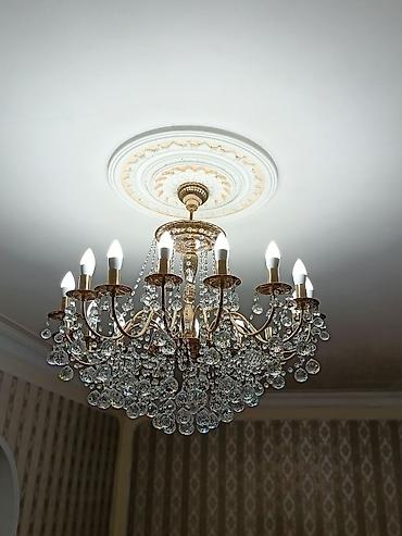 Çılçıraq, 10 və daha çox lampa, Xrustal