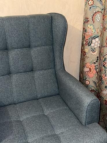 Мягкие кресла: Кресло с подставкой-пуфом - Стиль: «ушастик» с высокой поддержкой — 7