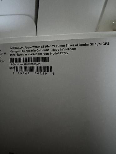 Apple Watch: Продается Apple Watch SE (2‑го поколения), модель A2722 Покупали — 3