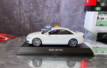 Avtomobil modelləri: Коллекционная модель AUDI A8 D4 white 2010 Kyosho Scale 1:43 Art. — 23