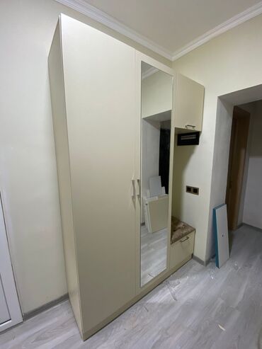 Uşaq və gənc otağı üçün dəstlər: Açılan, 3 qapılı Düz dolab, Dəhliz dolabı