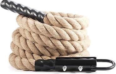 Канат для функциональных тренировок (battle rope) с металлическим