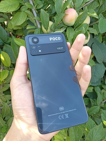 poco 6: Poco X4 Pro 5G, Колдонулган, 128 ГБ, түсү - Кара, 2 SIM