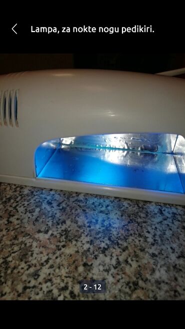 UV i LED lampe za nokte: Lampa za nokte nogu. Pedikir — 11