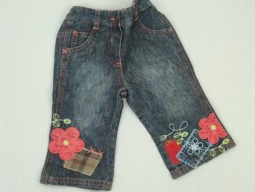 legginsy z rozcieciem z przodu: Denim pants, Mothercare, 3-6 months, condition - Very good