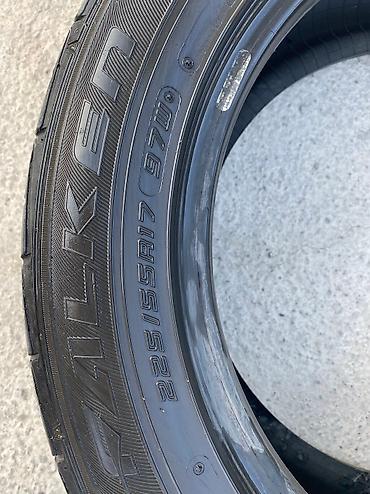 22 5 295 80: Шины 225 / 55 / R 17, Лето, Б/у, Комплект, Легковые, Япония, Falken — 6