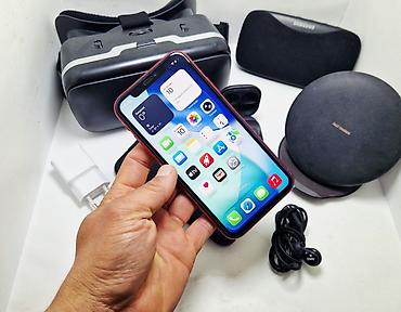 Apple iPhone: IPhone 11, Б/у, 64 ГБ, Красный, Наушники, 91 % — 13