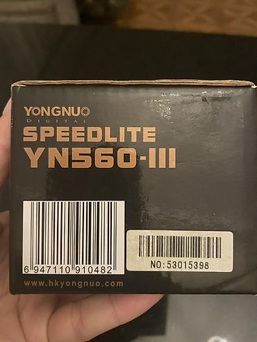 Фото и видеокамеры: Yongnuo Digital Speedlite YN560-III fotoaparat fleşi Xüsusiyyətlər: - — 4