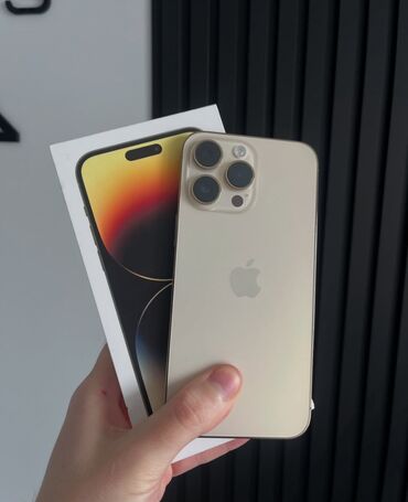 Apple iPhone: IPhone 14 Pro Max, 256 GB, Matte Gold, Zəmanət, Kredit, Simsiz şarj