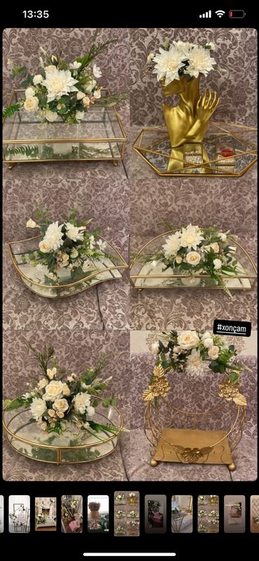 Xonçalar: 12li və 15li xonça dəstimiz kirayə verilir🌸 qiyməti razılaşmaq olar😍 — 9