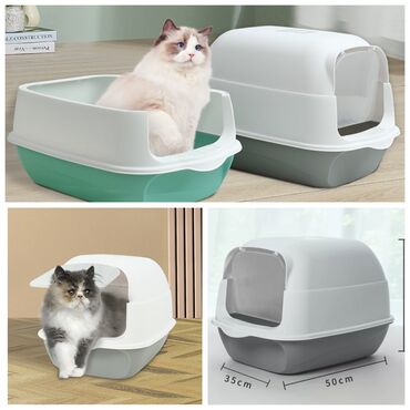 кошачий наполнитель купить: Продаю новые в отличном качестве лотки крытые и открытые,а так же