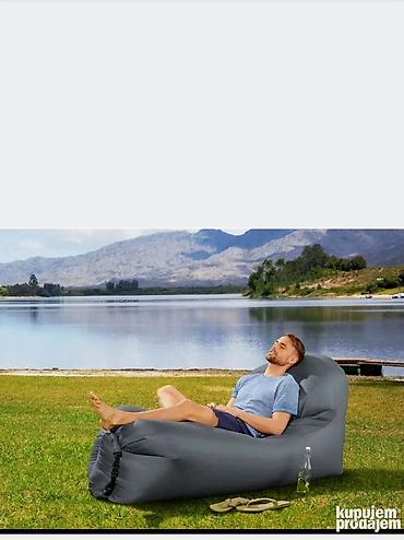 plasticne hoklice: Naduvna ležaljka/sofa na vazduh – siva Veoma prakticna stvar — 1