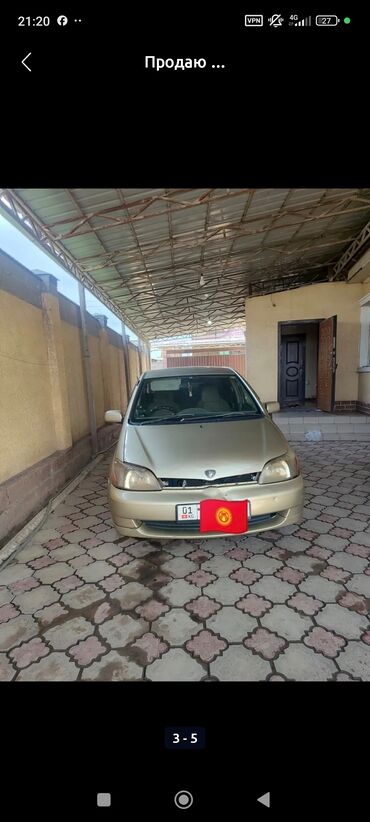 машина алмашу: Toyota Platz: 2000 г., 1.3 л, Автоматтык, Бензин, Седан