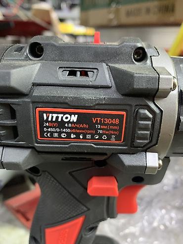 Электроинструменты: Аккумуляторная ударная дрель-шуруповерт VITTON VT13048 - Бесщеточный — 2