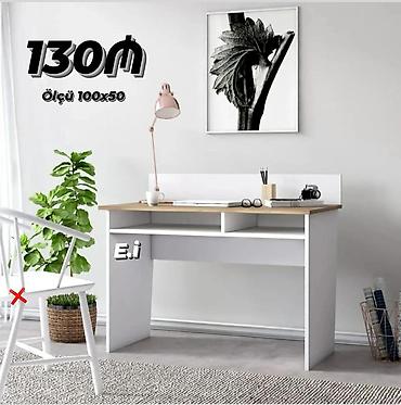 Мебель на заказ: İş masası – ölçü 100×50 sm - Kompakt ölçülü yazı/kompüter masasının — 1