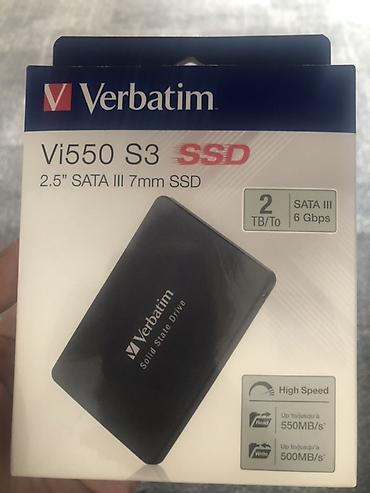ddr4 ecc: Новый-запечатанный SSD Verbatim Vi550 S3 — 2.5", SATA III, 7 мм, 2 ТБ — 1