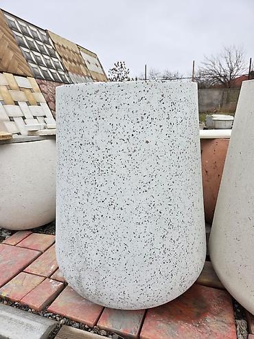 мох: Beton dekorativ çiçək dibçəkləri – Material: yüksək möhkəmliyə malik — 3