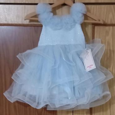 piazza italia haljine: Elegantna svečana haljina za devojčice – svetloplava - Model — 1