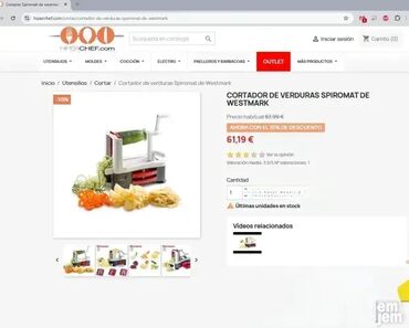 Ostali kuhinjski aparati: *** SUPER AKCIJA *** #2327 Aparat za rezanje povrća SPIROMAT; — 7