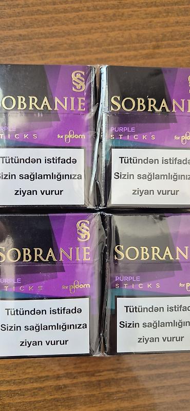ploom: Məhsul: Sobranie Purple Sticks (for Ploom). Bir blok 50 manata. - — 4